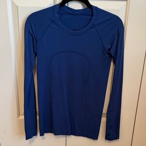 lululemon athletica Royal Blue Long Sleeve Top
